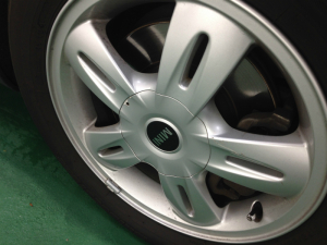 ブレーキダストのこびり付き