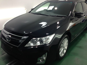 トヨタ　カムリ　ブラックメタリック　ボディガラスコーティング