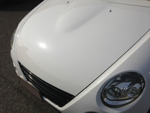 ダイハツ　コペン　ホワイト　ボディガラスコーティング