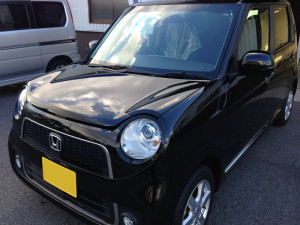 ホンダ　エヌワン　ブラックメタリック　ボディガラスコーティング